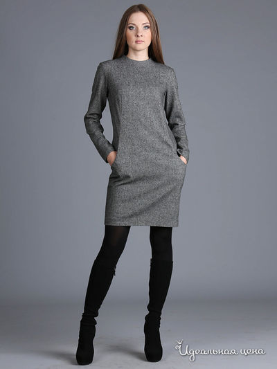 Платье ЭНСО, цвет серый