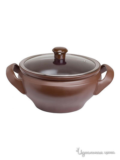 Кастрюля, 4 л Ceraflame, цвет коричневый