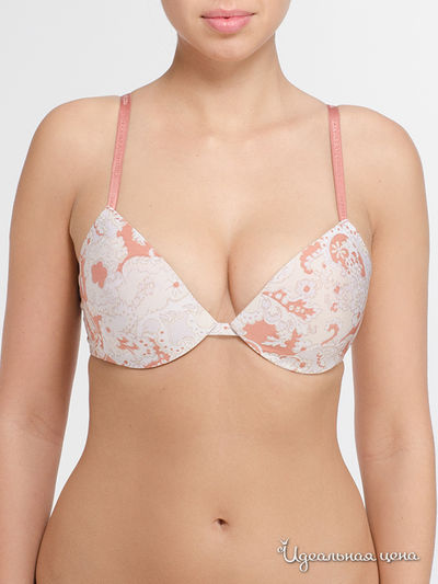 Бюстгальтер Victoria's Secret, цвет белый, розовый