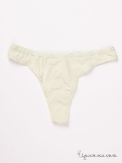 Трусы-стринги Victoria's Secret, цвет бледно-желтый