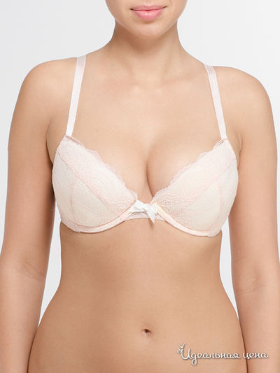 Бюстгальтер Victoria's Secret, цвет бежевый, розовый