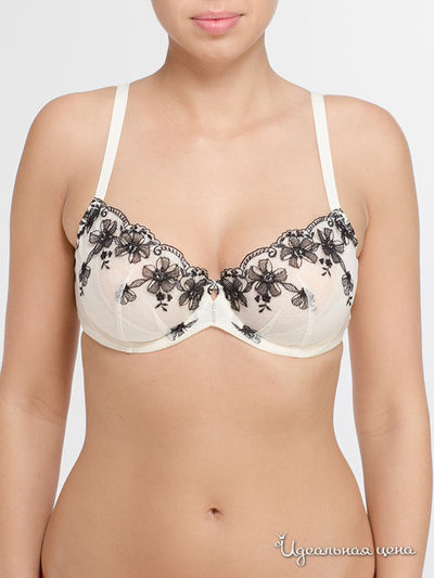 Бюстгальтер Victoria's Secret, цвет черный, белый