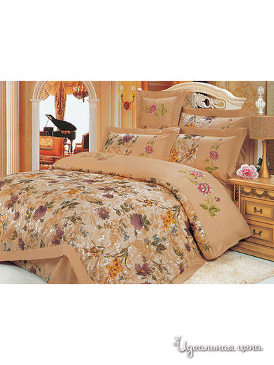 Комплект постельного белья Евро Valtery, цвет мультиколор