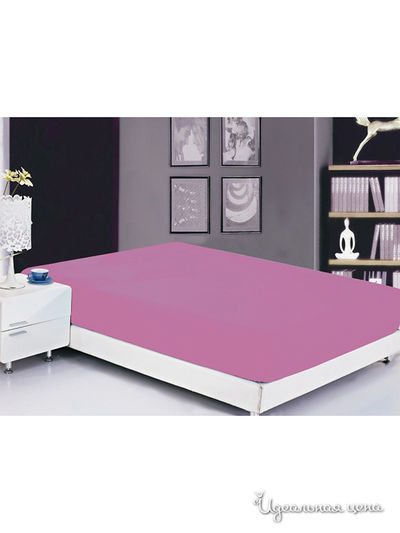 Простынь на резинке, 200х220 см Valtery, цвет фиолетовый