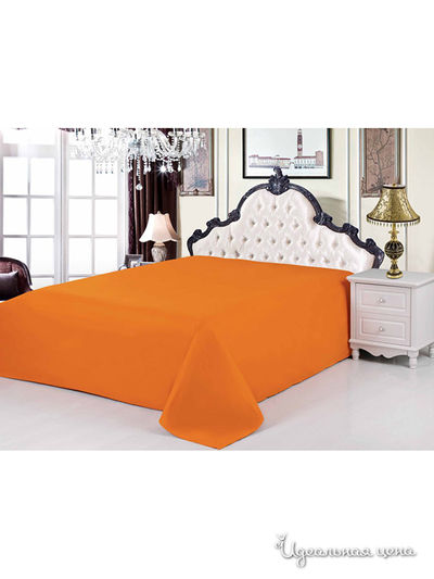 Простынь на резинке, 200х220 см Valtery, цвет терракотовый