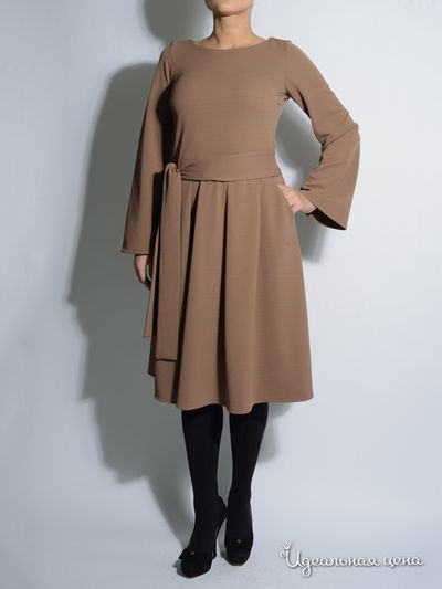 Платье Eva Milano, цвет темно-бежевый