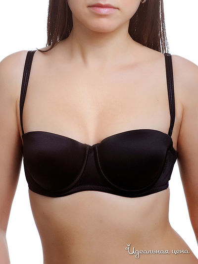 Бюстгальтер-балконет со съемными бретелями Dalia Lisca, цвет черный