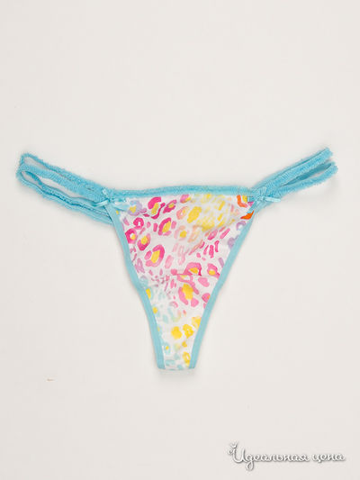 Трусы-стринги Victoria's Secret, цвет голубой