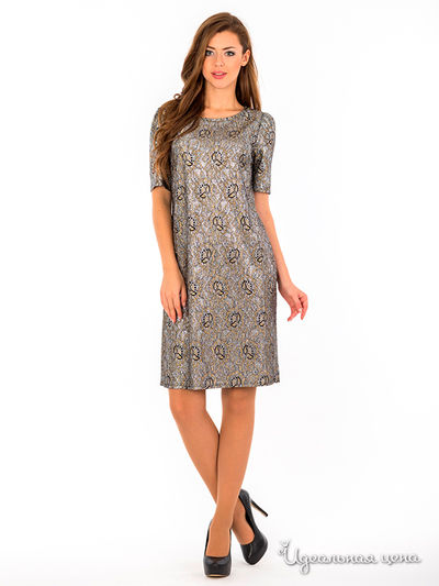 Платье S & A Style, цвет серебряный, золотой