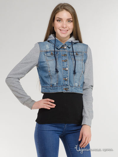 Куртка Ci Sono by Cavallini, цвет светло-синий, серый