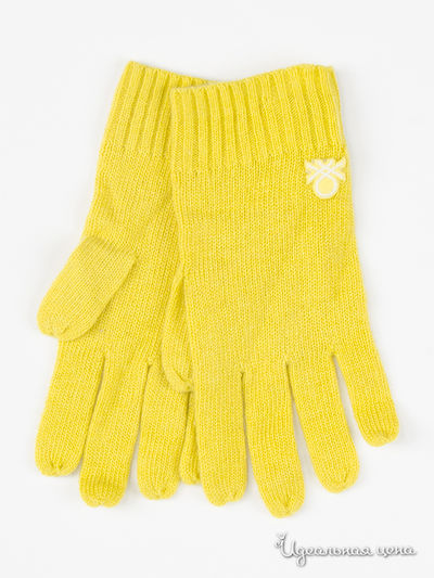 Перчатки Benetton, цвет желтый