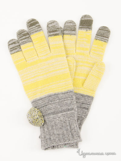 Перчатки Benetton, цвет желтый