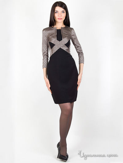 Платье Daloria, цвет черный, бежевый