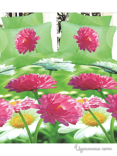 Комплект постельного белья Евро 3D (полисатин) Dominanta, цвет мультиколор