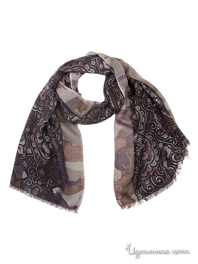 Палантин, 70*180 см Moltini, цвет коричневый