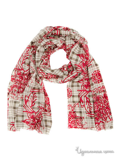 Палантин, 70*180 см Moltini, цвет красный