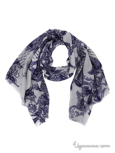 Палантин, 70*180 см Moltini, цвет синий