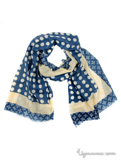 Палантин, 70*180 см Moltini, цвет синий