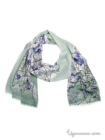 Палантин Moltini, цвет зеленый