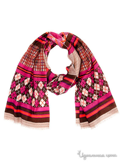 Палантин, 70*180 см Moltini, цвет фуксия