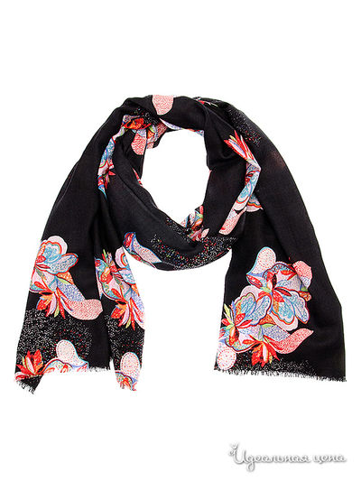 Палантин, 70*180 см Moltini, цвет черный