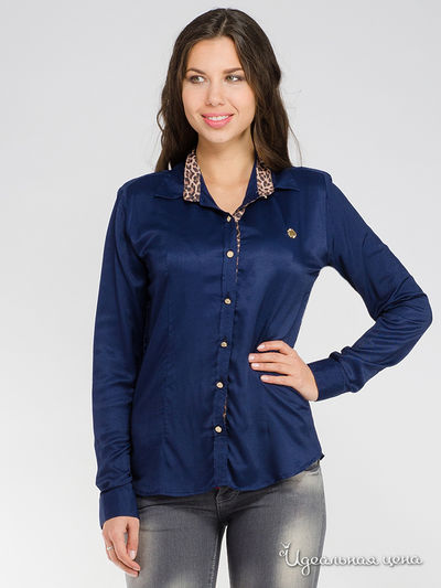 Рубашка Roberto Cavalli, цвет синий