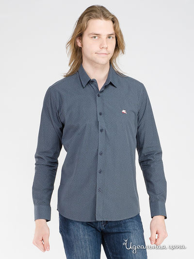 Рубашка Etro, цвет синий, черный