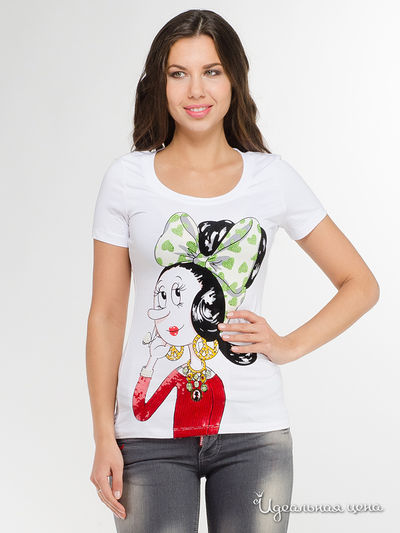 Футболка Love Moschino, цвет белый