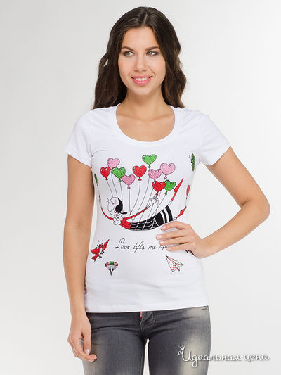 Футболка Love Moschino, цвет белый