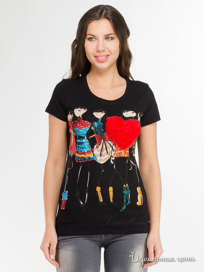 Футболка Love Moschino, цвет черный