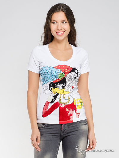 Футболка Love Moschino, цвет белый