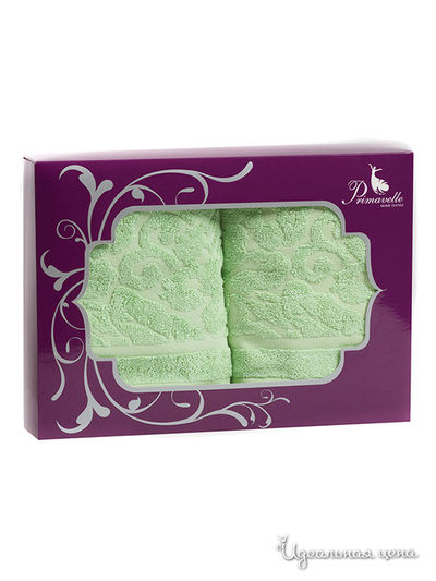 Комплект полотенец, 2 шт Primavelle, цвет зеленый
