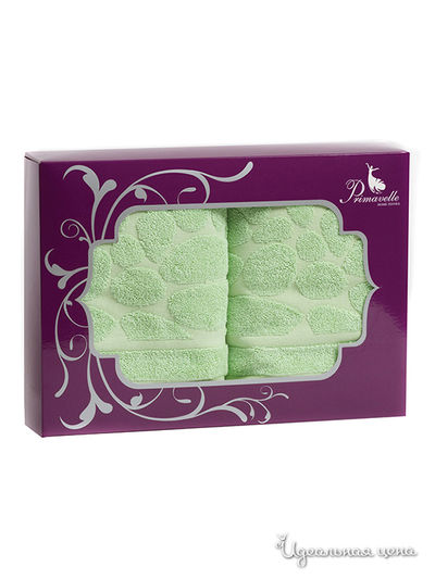 Комплект полотенец, 2 шт Primavelle, цвет зеленый