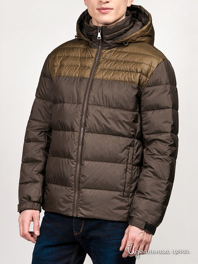 Пуховик Conver, цвет темно-зеленый