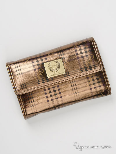 Кошелек GianMarco Venturi, цвет бронзовый