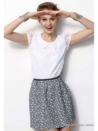 Юбка Ironi, цвет синий, белый