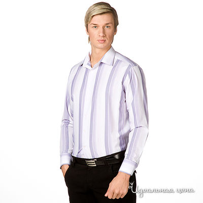 Сорочка Roberto Bruno, цвет цвет белый / фиолетоывй