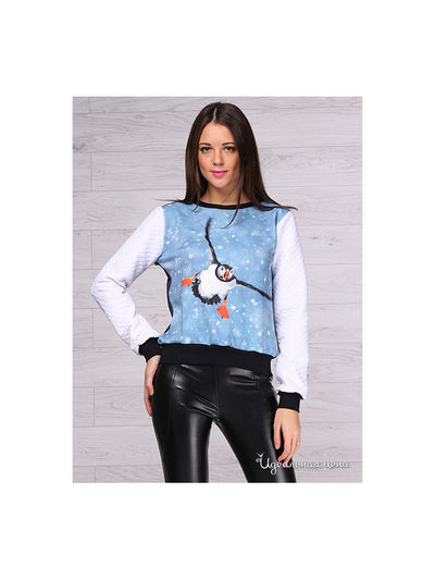 Свитшот Majaly, цвет белый, синий