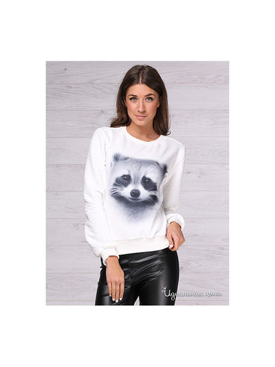 Свитшот Majaly, цвет молочный