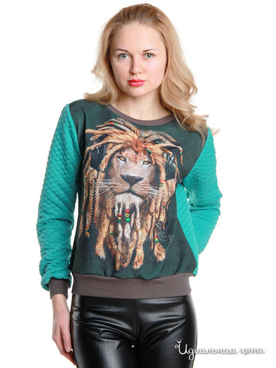 Свитшот Majaly, цвет зеленый