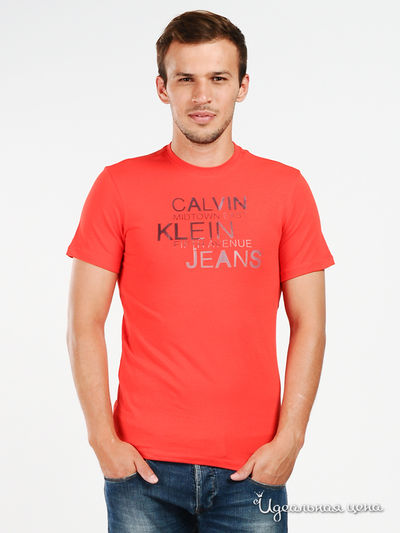 Футболка Calvin Klein Jeans, цвет красный