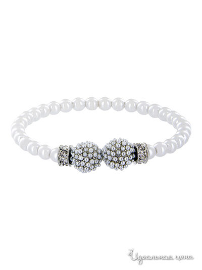 Браслет AtStyle247, цвет белый, серебристый