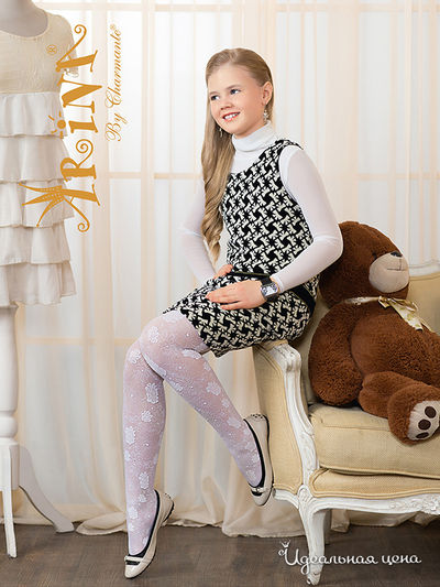 Колготки Arina, цвет белый, черный