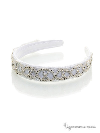 Ободок для волос Perlitta, цвет белый