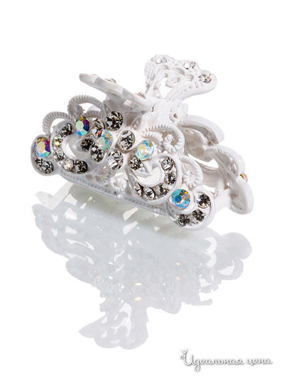 Заколка-крабик Arina, цвет белый