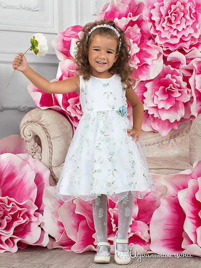 Платье Perlitta, цвет белый