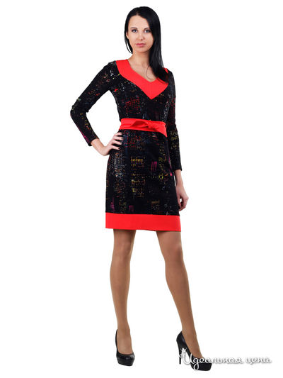 Платье Giulia Rossi, цвет черный, коралловый