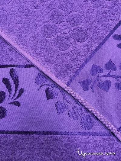 Набор полотенец, 2 шт Fiesta textile, цвет фиолетовый