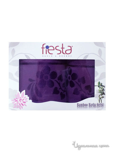 Набор полотенец, 2 шт Fiesta textile, цвет фиолетовый