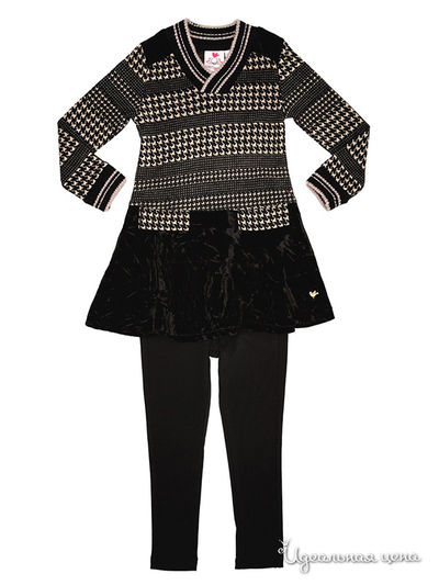 Комплект (платье, леггинсы) ForeNBirdie, цвет черный